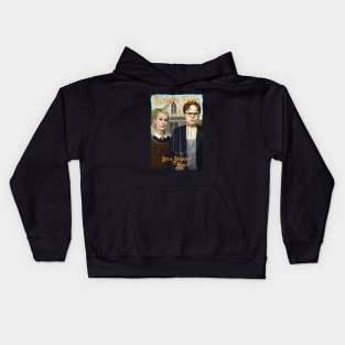 Schrute Frams Advert (Rough ditressed textured) Kids Hoodie